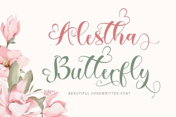 Alestha Butterfly: A Handwritten Font for Modern Web Design