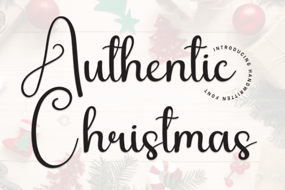 Authentic Christmas: A Handwritten Font for Editorial Warmth
