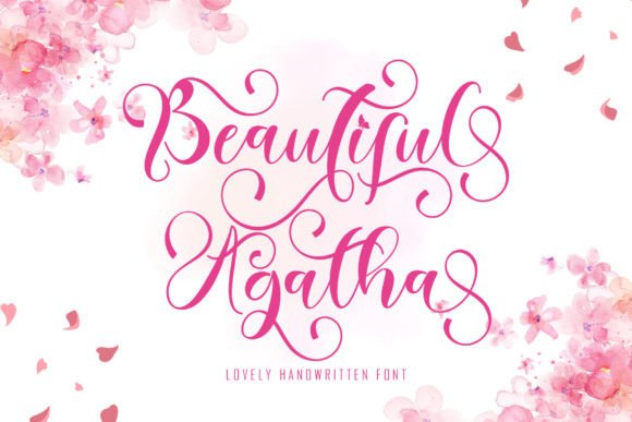 Beautiful Agatha: A Handwritten Font for Creative Projects