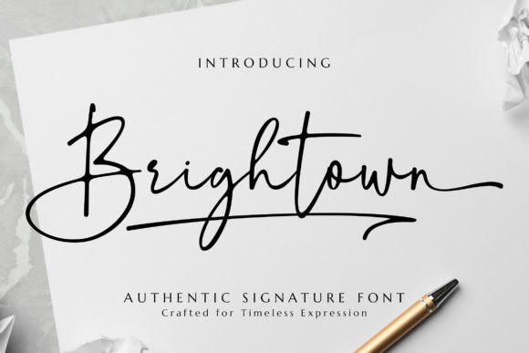 Brightown Font Review: Elevating Web Design with Elegant Script