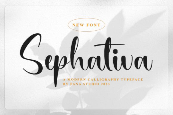 Bring Elegance to Your Shop with the Sephativa Script Font