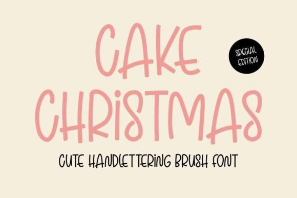 Cake Christmas: A Designer's Take on Festive Script