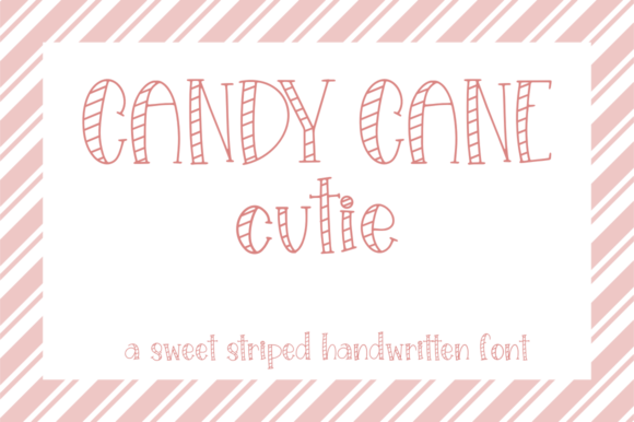 Candy Cane Cutie: A Sweet Handwritten Font for Makers