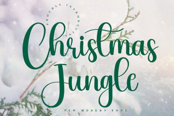 Christmas Jungle Font for Creative Design