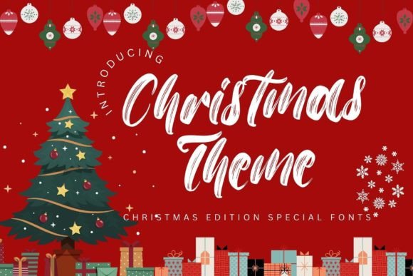 Christmas Theme Font: A Whimsical Script for Holiday Crafts