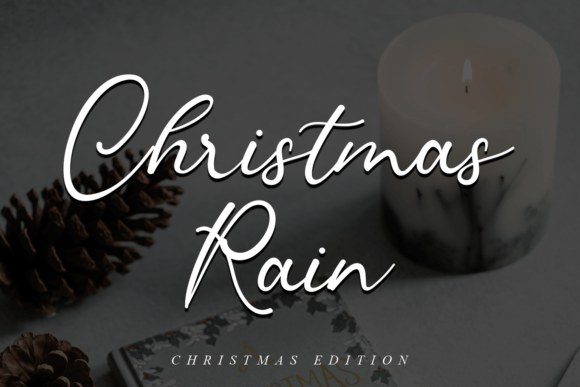 Designing Festive Web Layouts with the Christmas Rain Typeface