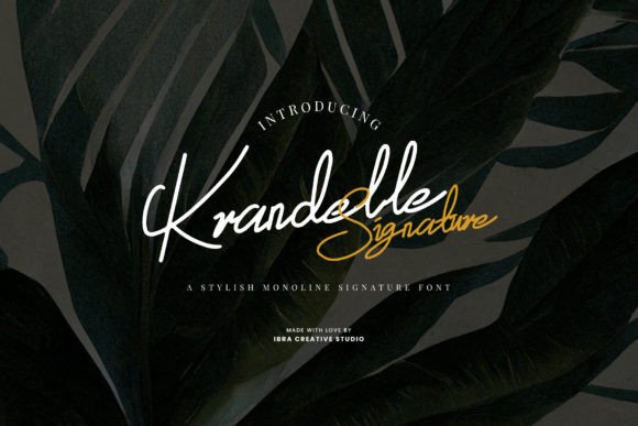 Elevating Web Design with the Krandelle Signature Typeface