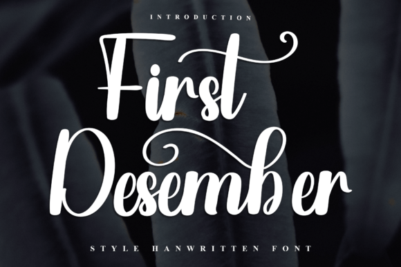 First Desember: A Festive Typeface