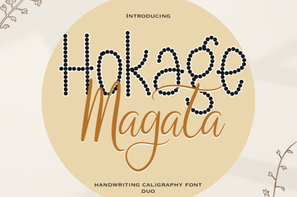 Hokage Magata: A Modern Script Font for Web Headers