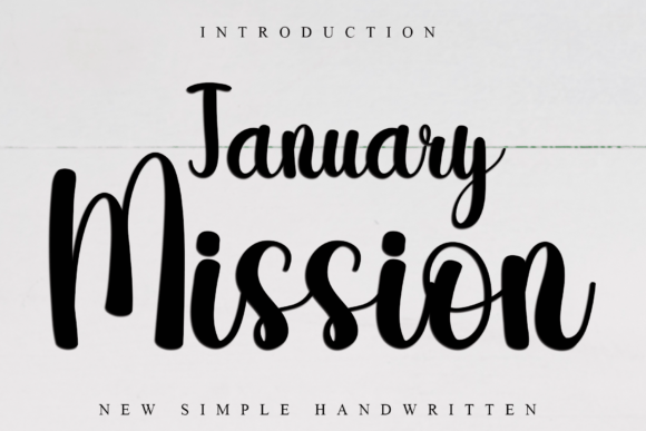 January Mission Font