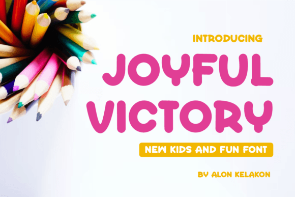 Joyful Victory: A Handwritten Font for Makers