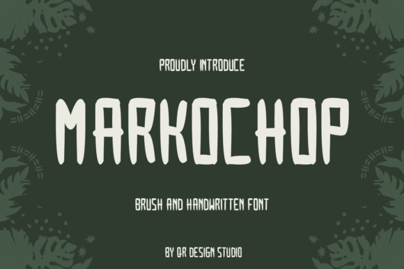 Markochop: A Friendly Handwritten Font for Editorial Design