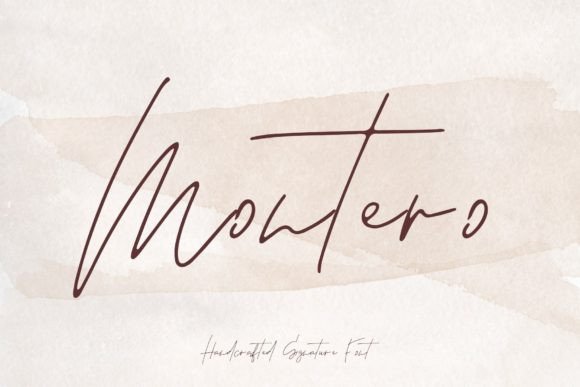 Montero: A Hand-Drawn Script for Creative Projects