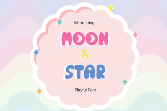 Moon Star Font: A Quirky Choice for Playful Branding