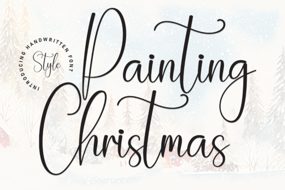 Painting Christmas: A Handwritten Font for Editorial Warmth