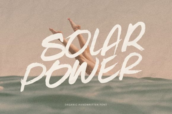 Solar Power Font for Branding