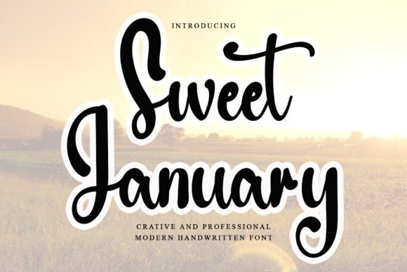 Sweet January: A Handwritten Font for Editorial Design