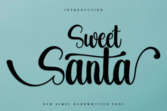 Sweet Santa Font: A Playful Typeface for Small Business Branding