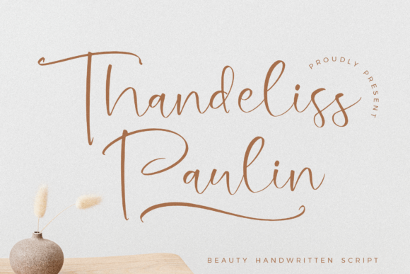 Thandeliss Paulin: A Handwritten Font for Polished Branding